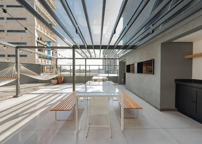 Loft Com Sacada, Lareira E Garagem No Parque Una