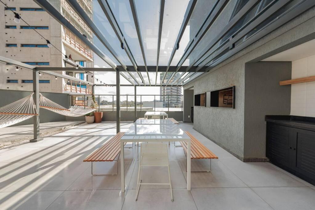 Loft Com Sacada, Lareira E Garagem No Parque Apartamento