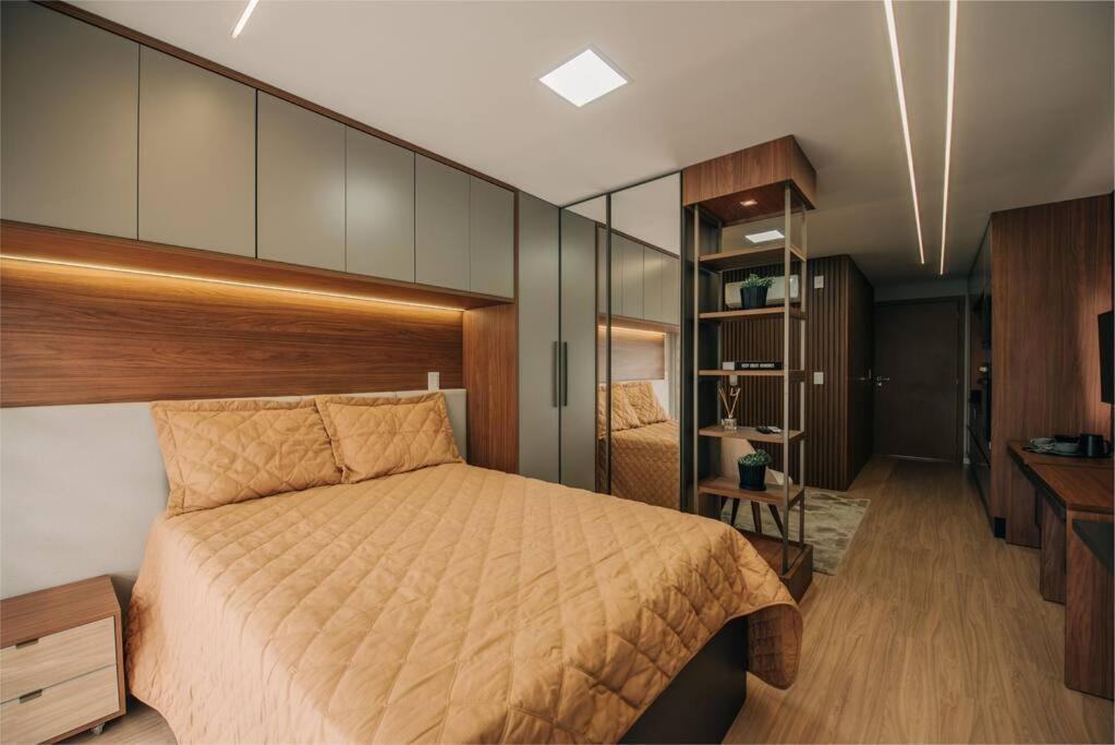 Loft Com Sacada, Lareira E Garagem No Parque Apartamento *